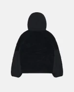 Stussy Sherpa Paneled Hooded Jacket Black - Image 2
