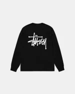 STUSSY BASIC STÜSSY LS TEE BLACK