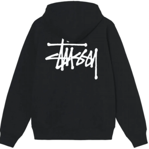 BASIC STÜSSY BLACK HOODIE