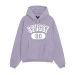 Stussy 80 Relaxed Hoodie Ash Purple