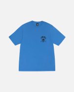 SKULL & BONES BLUE TEE PIGMENT DYEDs